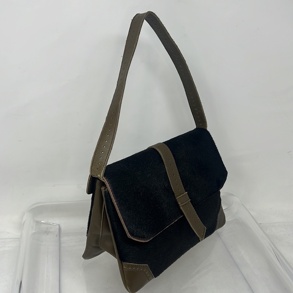 Jamin Puech Cowhide and Leather Shoulder Handbag Purse - Made in France